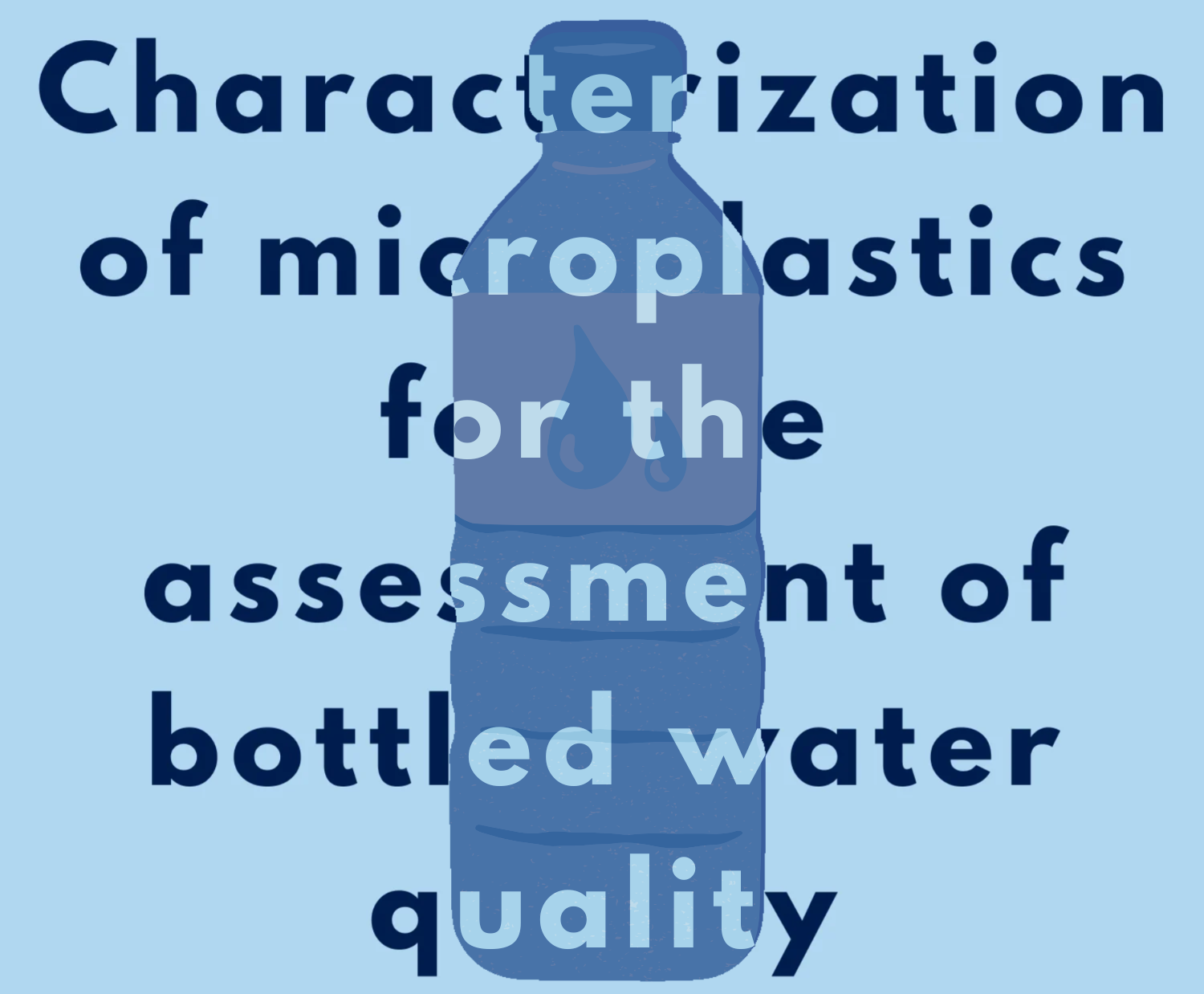 characterization of microplastics for the assessment of bottled water quality